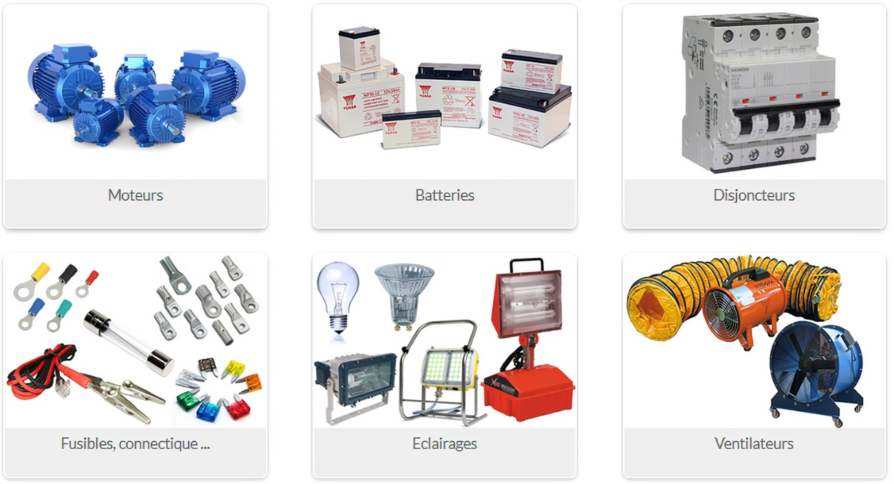 Fourniture de matériels électriques